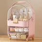 Makeup Organizer Countertop, Skincare Holder Bathroom Counter Organizer, Storage Box Cosmetic Display Cases, Teen Girl Gifts Make up Organizers for Vanity, Dresser (Pink)