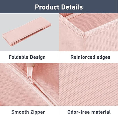 DIMJ Drawer Organizer Clothes 28 Pack - Foldable Baby Organizers and Storage Dresser Organizer for Bedroom, Closet Nursery Organization Dresser Dividers for underwear, Sock, Bra, Belt, Tie