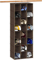 Simple Houseware 24 Section Shelves Hanging Shoes Organizer Holder for Closet, Brown