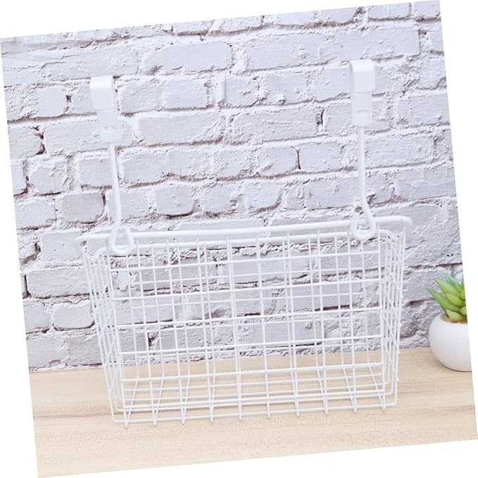 Cabinet Storage Basket over Door Hanging Rack Organizing Storage Bin Lids for Kitchen Bathroom Office