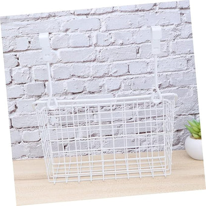 Cabinet Storage Basket over Door Hanging Rack Organizing Storage Bin Lids for Kitchen Bathroom Office
