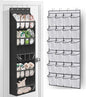 MISSLO 24 Large Pockets + 17 Deep Pockets Over the Door Shoe Organizer Hanging Rack for Door Closet Shoe Holder