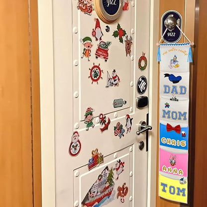RUNROLE 8 Inch Narrow Fish Extender to Right Fit the Cabin Door - 1, 2, 3, 4, 5 Pocket, Blank White for Easy Customization, 2026 &2027 FE for Gift Exchanges and Pixie Dust