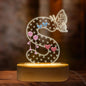 COSHAYSOO Earring Holder Organizer for Women New Mom First Time Mom to Be Gift Ideas Mothers Day Birthday Gifts Nursery Decor Breastfeeding Essentials, LED Night Light Initial Letter S