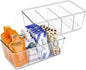 Batoto Pantry Organization and Storage Bins, Refrigerator Organizer Bins – Clear, Kitchen Organization and Storage with Dividers (2 Pack)