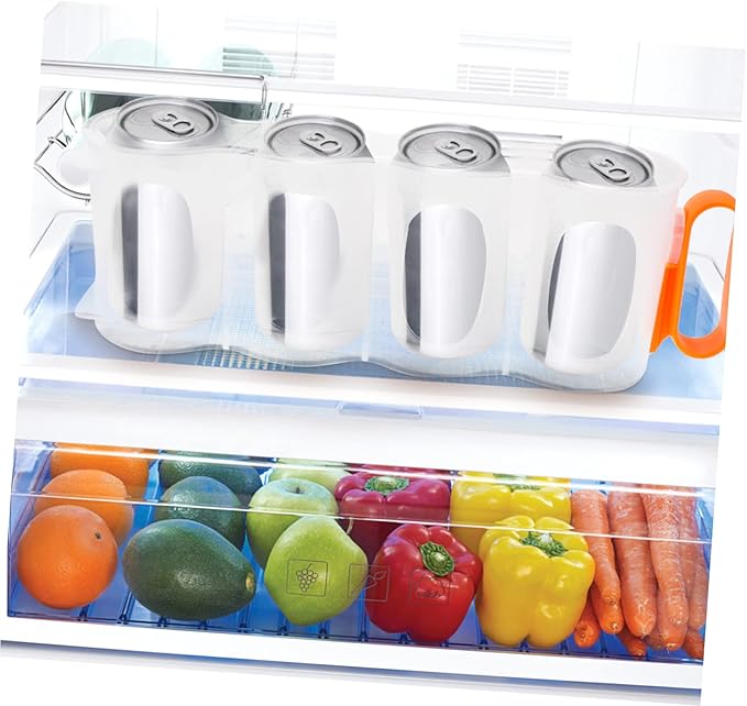 Refrigerator Can Holder Soda Can Storage Bin Dispenser for Fridge Juice Dispenser Bin