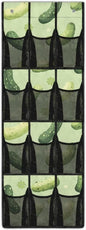 Cucumber Over the Door Shoe Organizer,Shoe Organizer Door Hanger,Space Saver Shoes Hanger Storage Organizer Bag with 12 Mesh Large Pockets