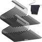 35 Pcs Pants Hangers Non Slip, Space Saving Open Ended Metal Pant Hangers, Jean Hangers for Men and Women, Closet Storage Organizer for Clothes Leggings Slacks Trouser Ties (Black)