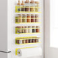 Magnetic Spice Rack For Refrigerator Magnetic Fridge Shelf For Kitchen Spice Organizer Magnetic Shelf For Fridge Space Saving Yellow 4 Pack With Magnetic Paper Towel Holder