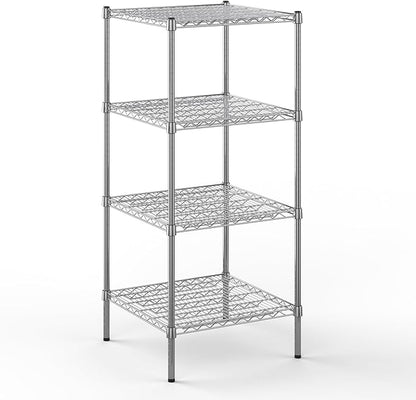 24" Deep x 24" Wide x 54" Height Wire Shelving Kit | 4-Tier | NSF Commercial Storage Rack Unit