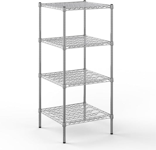 24" Deep x 24" Wide x 54" Height Wire Shelving Kit | 4-Tier | NSF Commercial Storage Rack Unit