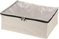 Household Essentials 3364-1 Cotton Canvas Blanket Storage Bags | Natural, Off-White