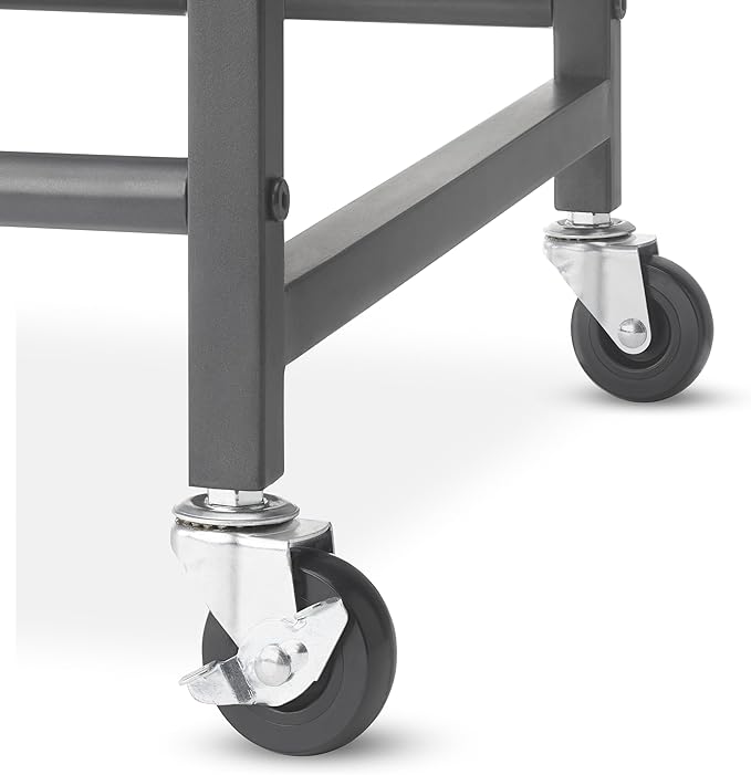 Whitmor Triple Laundry Sorter - 3 Removable Bags with Easy-Grip Handles - Rolling Laundry Sorter - Grey