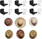 Adhesive Hat Hooks for Wall (6-Pack), Strong Hold Hangers Wall, Minimalist Closet Door Storage Solution, for Baseball Caps, Holder Organizer Door, Closet, Office, Bedroom