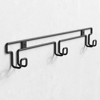 Hat Rack for Wall, [2-Pack] Metal Hat Organizer for Baseball Caps Holder 30 Hats Hook Hanger, Baseball Cap Storage, Strong Adhesive/Wall Drilled for Door, Room, Closet | Black