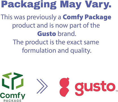 GUSTO 24 oz - Round Meal Prep Containers with Lids – [50 Count] Reusable, Microwaveable, Dishwasher & Freezer Safe, BPA-Free Food Storage Containers for Portion Control (Formerly Comfy Package)