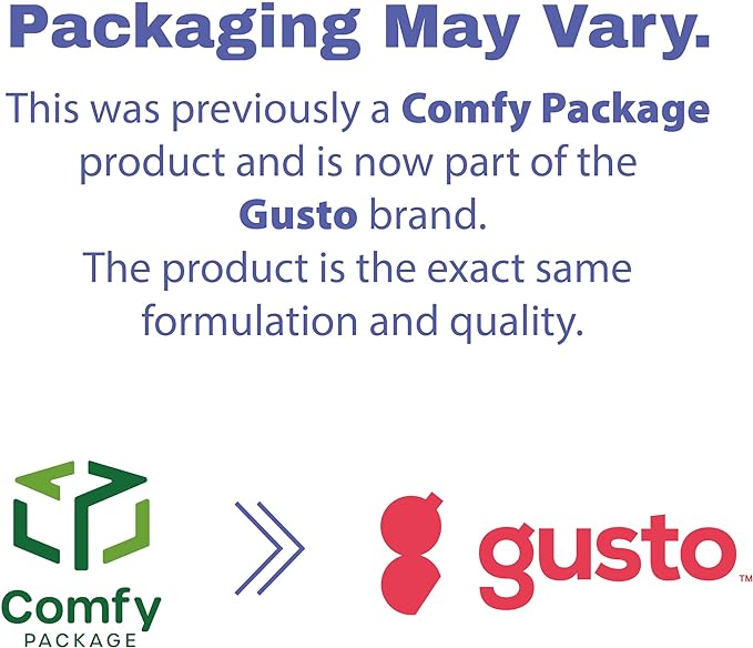 GUSTO 24 oz - 3 Compartment Meal Prep Containers with Lids – [50 Count] Reusable, Microwaveable, Dishwasher & Freezer Safe, BPA-Free Food Storage Boxes for Portion Control (Formerly Comfy Package)