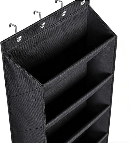 Over the Door Shoe Rack | 8 Tiers Storage Holder,Shoe Organizer for Closet with Large Deep Pockets | for Closet Wall Door Bedroom Dorm RV Boot Sock Headphone