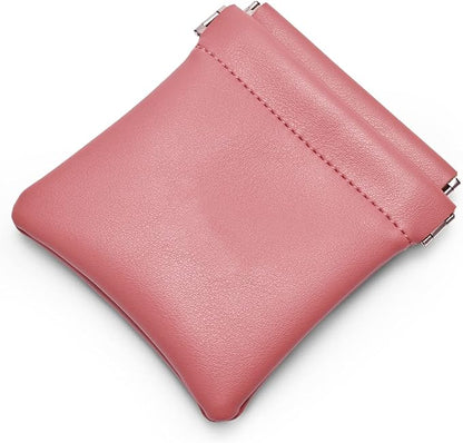 PU Leather Jewelry Travel Bag Leather Jewelry Pouch Christmas,Wedding Party Favor Gift Bag (S, Pink)