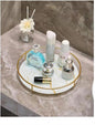 Gold Storage Rack, Bathroom Table Shelf, Perfume Tray, Beautiful Appearance, Super Capacity, Complete Your Daily Storage (QS-20-1) (QS-21)