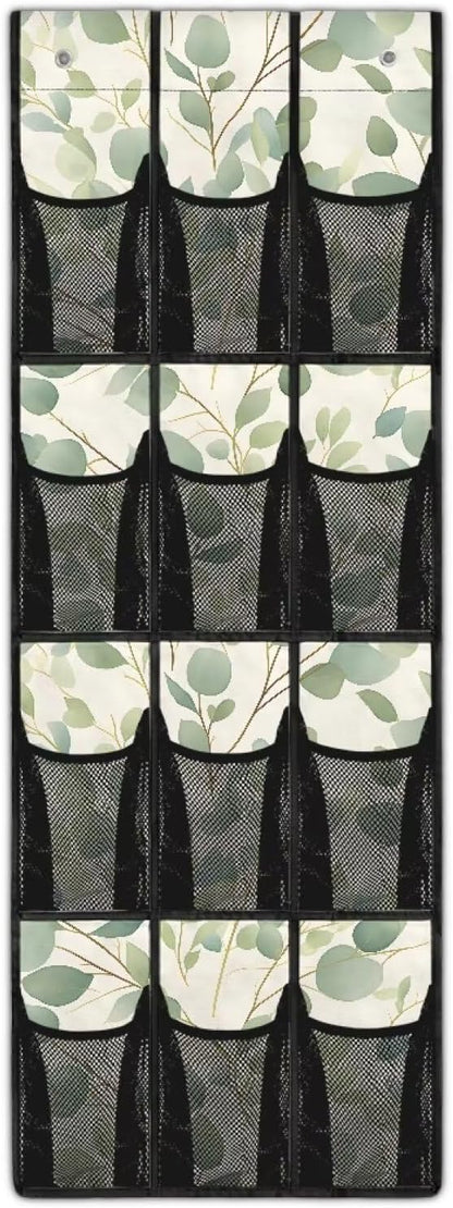 Leaves Over the Door Shoe Organizer,Behind Door Shoes Hang Holder Rack,Hanging Shoe Storage Hanging Bag Storage for Small Spaces