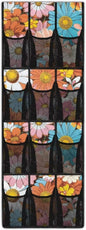 Hippie Flowers Heavy Duty 12-Pocket Organizer, Space Saving Double-Stitched Seams, Garage & Workshop Storage Solution