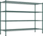 Commercial NSF Listed Green Epoxy Stationary Wire Shelving Kit 24" x 72" x 54", with 4 Shelves Perfect for Warehouse, Walk-in Refrigerator, Freezer, Grocery Store, Restaurant, Dishroom