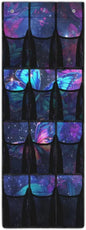 Over the Door Storage Organizer 12 Mesh Pockets, Heavy Duty Home Organization for Kitchen, Office, Dorm Rooms,Purple Butterfly