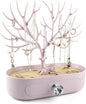 MORE&LESS Antlers Jewelry Display Stand with Drawer and Crystal Handle, Tree Tower Rack Hanging Organizer for Ring Earrings Necklace Bracelet