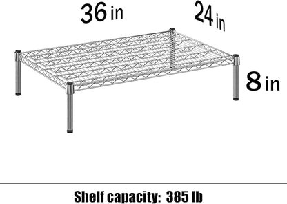 24" Deep x 36" Wide x 8" Height Wire Shelving Kit | 1-Tier | NSF Commercial Storage Rack Unit