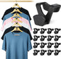 Smartor Clothes Hanger Connector Hooks 120 Pack, Closet Storage and Organization as Hangers Space Saving, Hanger Add on Hook as Closet Organizer, Stacking Hangers, Cascading Space Saver, Black