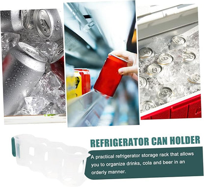 Soda Can Beverage Dispenser Organizer Storage Bin for Fridge Freezer and Pantry Versatile Can Holder for Beer Soda and Space-Saving Design