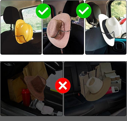 Cowboy Hat Holder, Car Hat Holder, Cowboy Hat Holder Rack for Truck SUV Car, Black