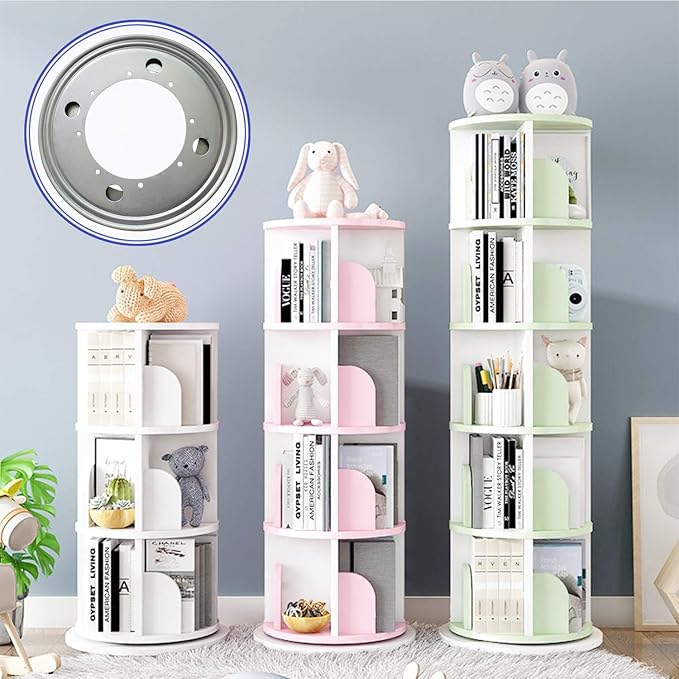 2Pack Lazy Susan Hardware, 9" Rotating Bearing Plate 5/16” Thick, 750lbs Lazy Susan Turntable Swivel Base for Rotating Table, Serving Tray, Kitchen Storage, Book Rack, Corner Shelves, Dollhouse