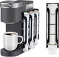 kedofa K Cup Holder for Keurig: Coffee Pod Holders for Counter Small Space - Kcup Holders for Wall Mount (3, Black)