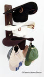 American Made Cowboy Hat Holder Rust with Gold Stars