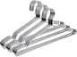 Fayleeko Wire Coat Hangers - Strong Heavy Duty Stainless Steel Metal Hangers, Ultra Thin Space Saving (30 Pack, 16.5 Inch)