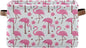 Pink Flamingos Storage Basket Bin, Large Cube Storage Box Canvas Collapsible Storage Organizer for Home Office Closet - 15 L x 11 W x 9.5 H