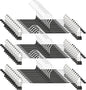 Pants Hangers with Clips - 30 Pack Heavy Duty, Non-Slip Adjustable Space Saving Skirt Hangers for Pants, Jeans, Shorts | Black | 12 Inch