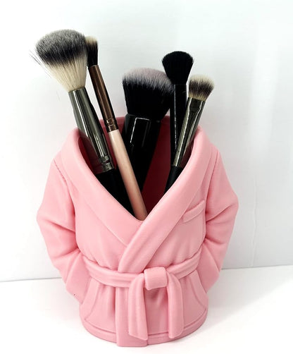 2pcs Bathrobe can holder for Beer & Soda, 4.75" 3D Printed Bath Robe Can Holder, Unique Beer Holder, Spa Day Novelty Gift, Housewarming Present NO CAN or BRUSHES INCLUDED (PINK)