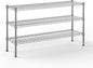 14" Deep x 48" Wide x 27" Height Wire Shelving Kit | 3-Tier | NSF Commercial Storage Rack Unit
