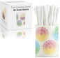 Qtip Holder - Boho Mandelas Design - Q Tip Holder for Bathroom, Floss Pick Holder, Cotton Swab Holder, Bathroom Sink Decor, Flosser Holder, Bathroom Vanity Decor, Cute Bathroom Decor