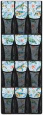 Turtle Starfish Behind Door Shoes Hang Holder Rack,Shoe Organizer Door Hanger with 12 Mesh Large Pockets,Space Saver,Unique Print