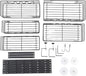 Haofy Over The Door Rack Organizer 5 Tier Punchless Hanging Shelf Carbon Steel Construction for Seasonings Cans Fits Cabinet Pantry Doors