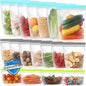 Lerine 18 Pack Reusable Freezer Bags Dishwasher Microwave Safe, Stand Up BPA Free Reusable Sandwich Bags, Silicone Free Leakproof Food Storage Bags for Meal Prep (Multicolor, 7Gallon 7Sandwich 4Snack)