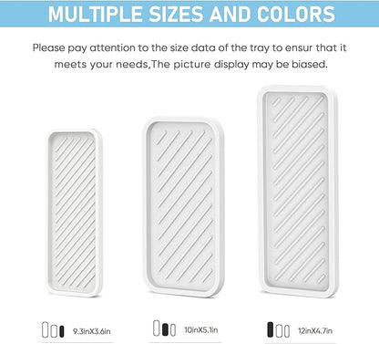 EG-SIPRO Silicone Sponge Holder, Large 10" Kitchen Sink Organizer Tray, Sponge Caddy, Dish Soap Holder, Scrubber, Soap Dispenser, Scouring Pad