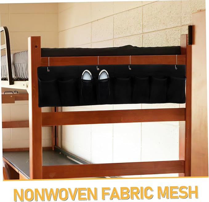 Amosfun Bedside Shoe Organizer Non Woven Fabric Mesh Hanging Storage Bag for Rv Camping and Home Multi Pocket Design for Shoes and Accessories Space Saving