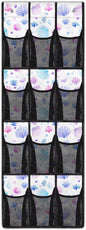 12-Pocket Space Saving Door Organizer, Over the Door Hanging Storage Bag for Shoes Toys and Essentials for Bedroom, Closet or College Dorm, Seashell Coral