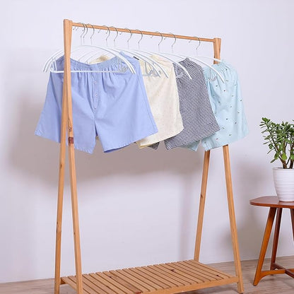 18 Pack Clothes Hangers, PVC Coating Sweater Hangers, 16.5 Inch No Shoulder Bump Coat Hanger, Heavy Duty Non-Slip Metal Hanger for Sweaters, Jackets, Coat, T Shirts (White)