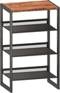 4 Tier Metal Shoe Rack, Sturdy Steel Frame with Rust-Proof Coating, MDF Top, Adjustable Flat Inclined Mesh Shelves, Anti-Tip Scratch-Resistant Feet, Sleek Show Rack for Entryway, Hallway, Garage